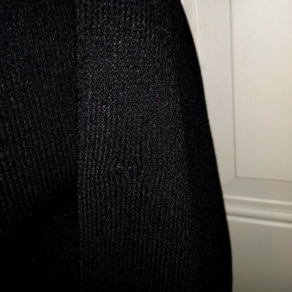 ST JOHN COLLECTIONS SZ 6 SANTANA KNIT BLACK & METALLIC TAN LOGO BUTTONS JACKET - Picture 7 of 13